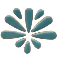 Mosaiksteinen Tropfen Azurblau