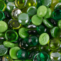 Billes de Verre 16-20 mm Vert Mix