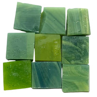 Glacier Tiffany Glass Mosaic 10mm Moss Green