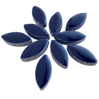 Mosaiksteinen Elipsenform 25mm Indigo