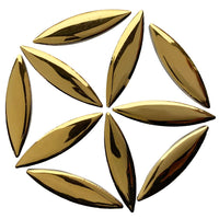 Mosaiksteinen Ellipse Gold