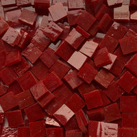 Glacier Tiffany Glass Mosaic 10mm Coral Red