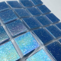 Pâtes De Verre Irisées 20mm Bleu Ciel