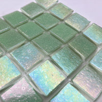 Iridescent Glass Mosaic 20mm Sprout