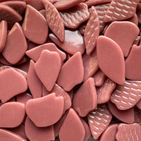 Verre Mosaique - glass mosaic -Glasmosaik-glasmozaïek-Bloemblaadjes Glas Framboos - mosaicshop