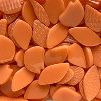 Verre Mosaique - glass mosaic -Glasmosaik-glasmozaïek-Bloemblaadjes Glas Mandarijn - mosaicshop