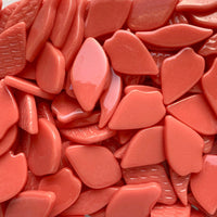 Verre Mosaique - glass mosaic -Glasmosaik-glasmozaïek-Bloemblaadjes Glas Oranjerood - mosaicshop