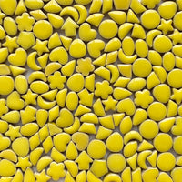 Verre Mosaique - glass mosaic -Glasmosaik-glasmozaïek-Charms Mini Geel - mosaicshop