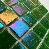 Verre Mosaique - glass mosaic -Glasmosaik-glasmozaïek-Glasmozaiek Iriserend 20mm Abalone - mosaicshop