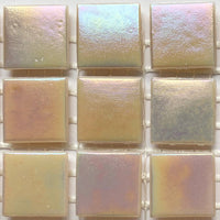 Verre Mosaique - glass mosaic -Glasmosaik-glasmozaïek-Glasmozaiek Iriserend 20mm Roze - mosaicshop