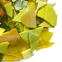 Verre Mosaique - glass mosaic -Glasmosaik-glasmozaïek-Glasscherven Glasscherven Citroenmix - mosaicshop