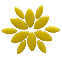 Verre Mosaique - glass mosaic -Glasmosaik-glasmozaïek-Ottoman Bloemblaadjes Opaalgeel - mosaicshop