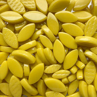 Verre Mosaique - glass mosaic -Glasmosaik-glasmozaïek-Ottoman Bloemblaadjes Opaalgeel - mosaicshop