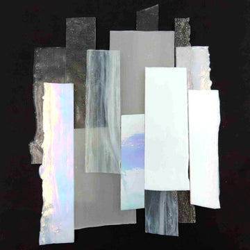 Chutes de verre  Vitraux Opus Mélange XL Blanc