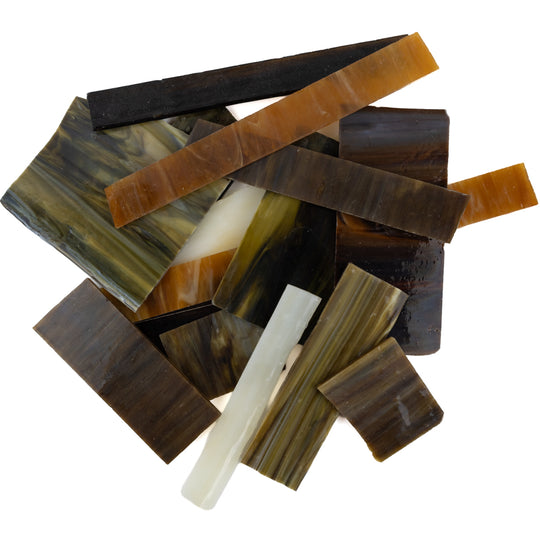 Chutes de verre  Vitraux Opus Mélange XL Ambre