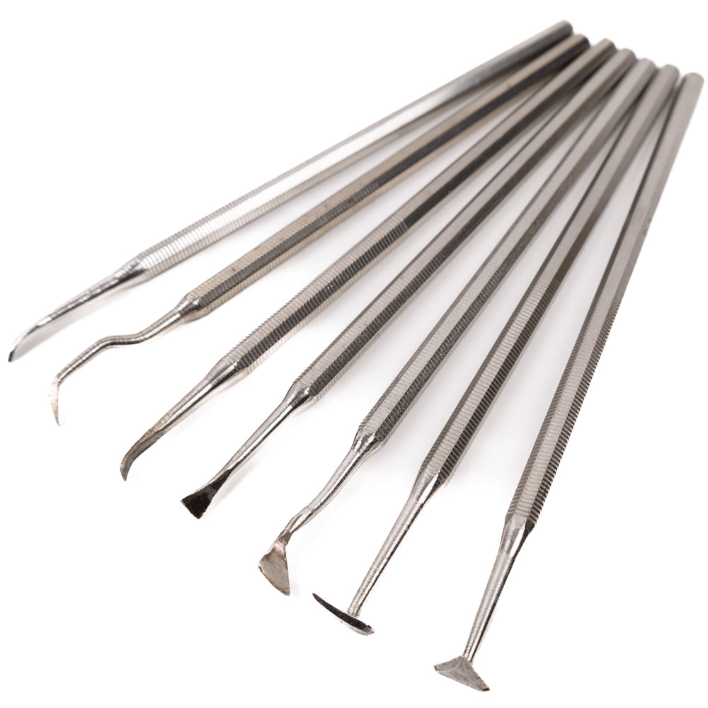 modeling spatula  - 7 pieces -metal