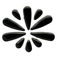 Ceramic Teardrops  Black