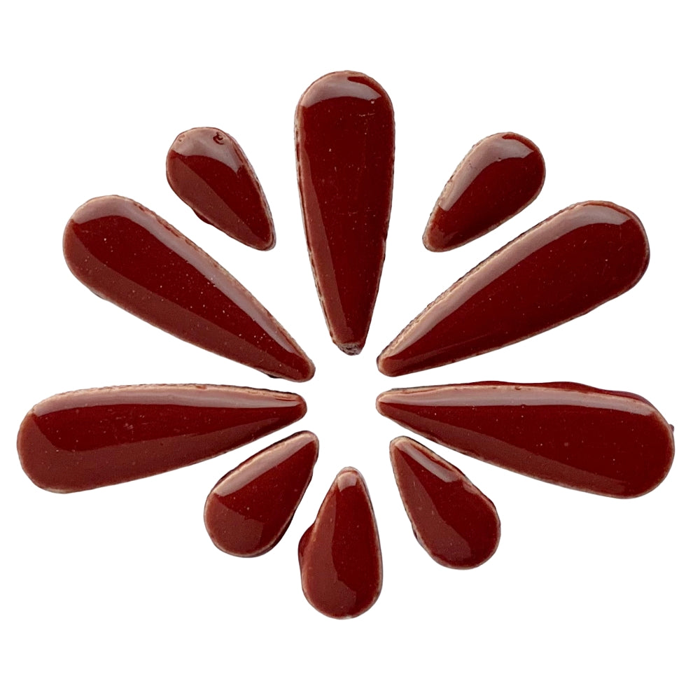 Ceramic Teardrops  Merlot