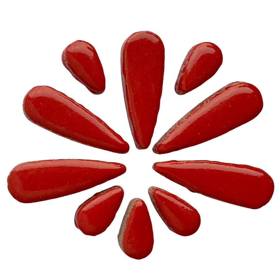 Mosaiksteinen Tropfen  Rot