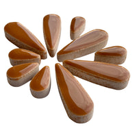 Mosaiksteinen Tropfen  Braun