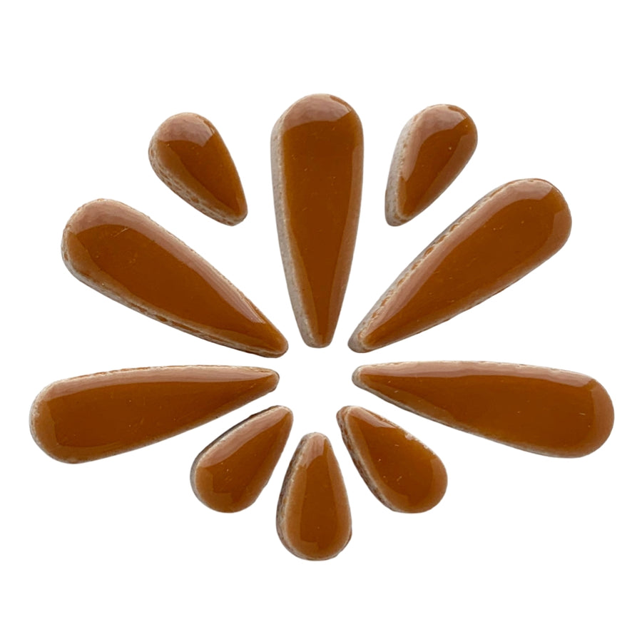 Mosaiksteinen Tropfen  Braun