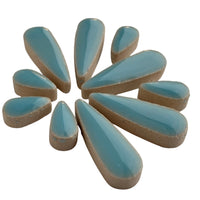 Ceramic Teardrops  Azure