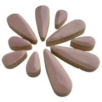 Ceramic Teardrops  Lilac