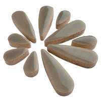 Mosaiksteinen Tropfen  Grau