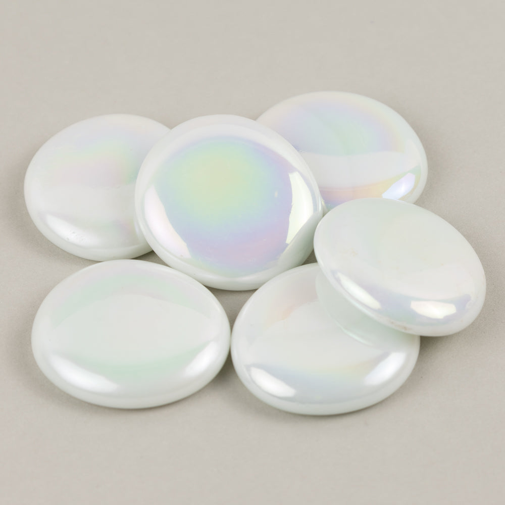 Glasdroppar XL 30-36mm Opalvit