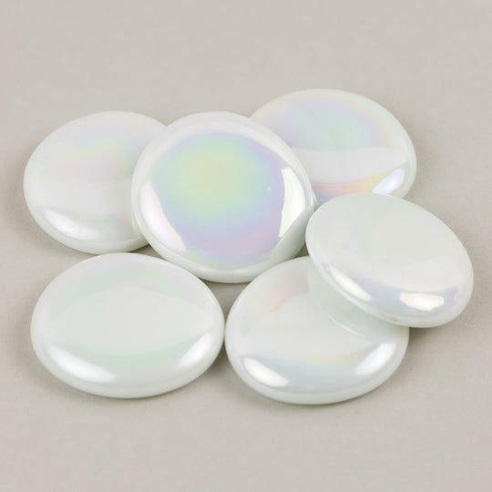 Glasdroppar XL 30-36mm Opalvit