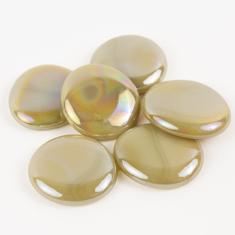 Glasdroppar XL 30-36mm Opalcrème