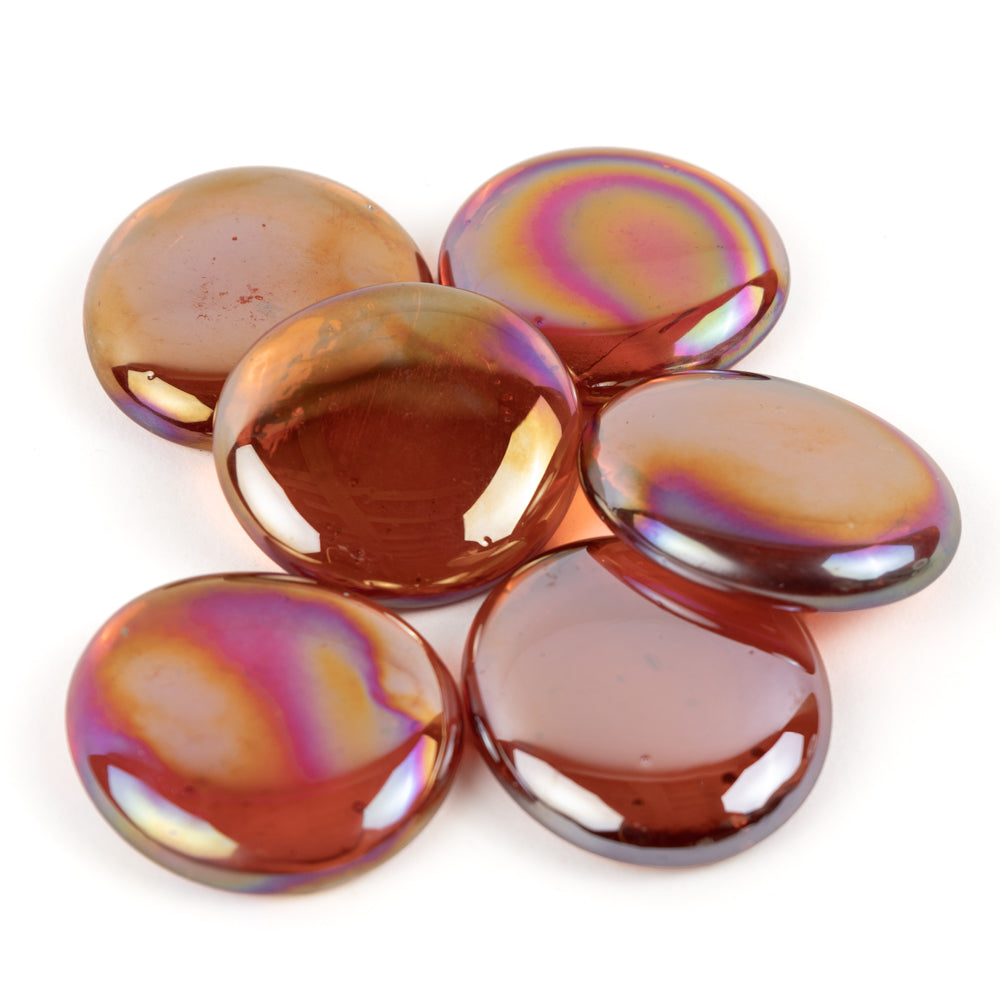 Glasdroppar XL  30-36mm Diamantorange
