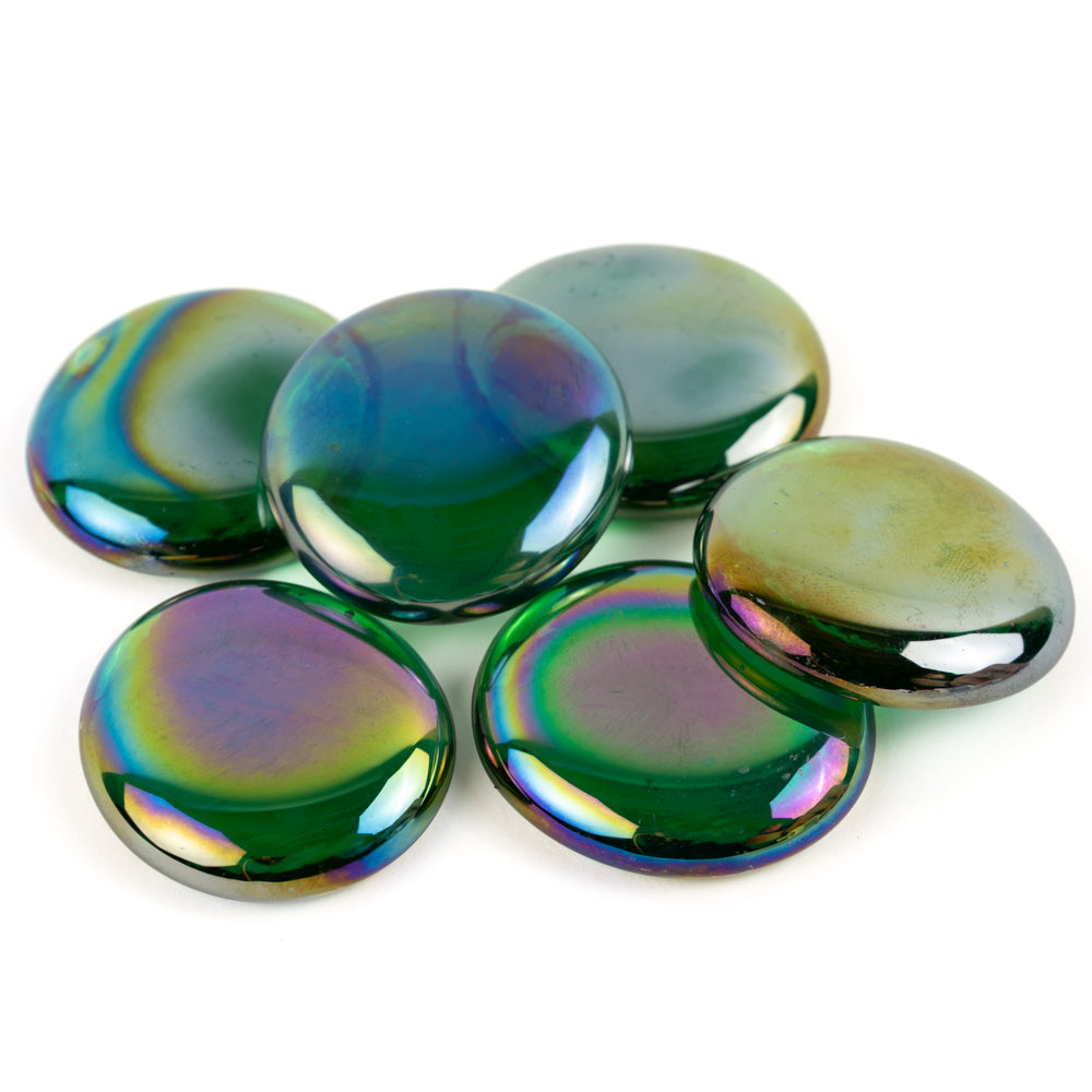Glasdroppar XL  30-36mm Diamantsmaragd