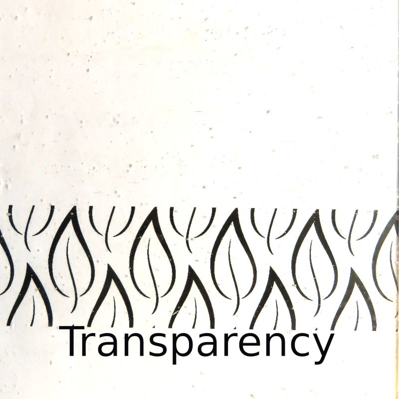 Glasplatte Klar Körnige Textur