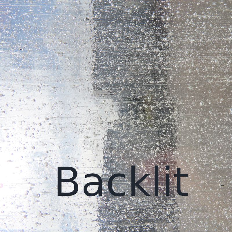 Glasplatte Klar Super Körnig