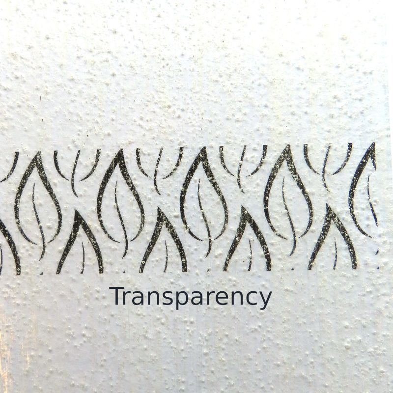 Glasplatte Klar Super Körnig