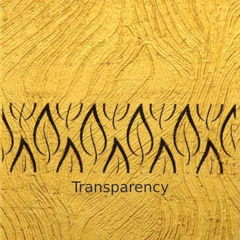 Glasplatte Heller Bernstein Gewellt