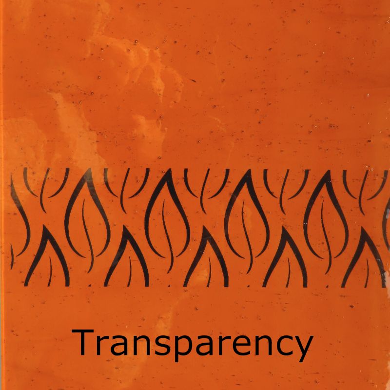 Glasplatte Tiefes Bernstein