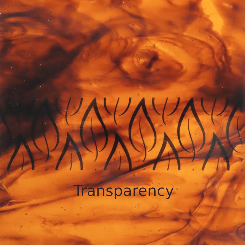 Glasplatte Mittelbraun Zart