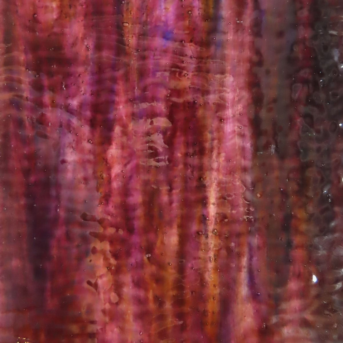 Plaque de Verre Noyer Ondulé Vaporeux