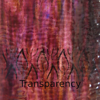 Plaque de Verre Noyer Ondulé Vaporeux