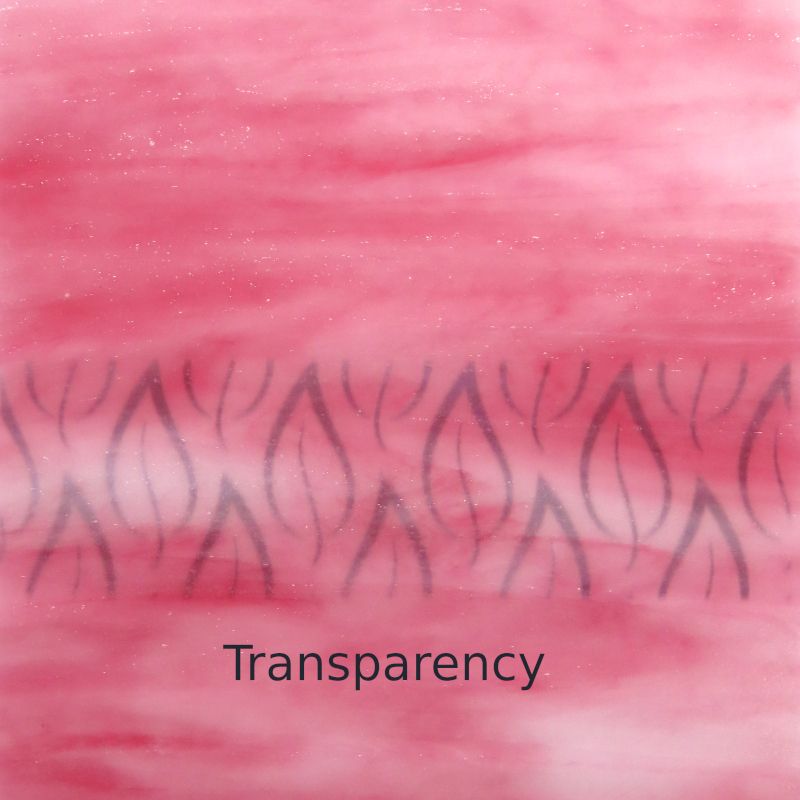 Glass Plate Pink Streaky