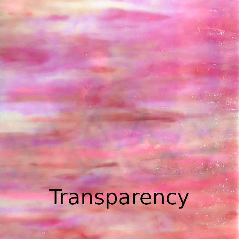 Plaque de Verre Rose Irisé