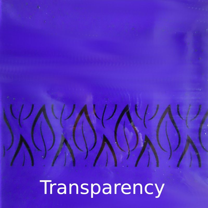 Glass Plate Purple Indigo  