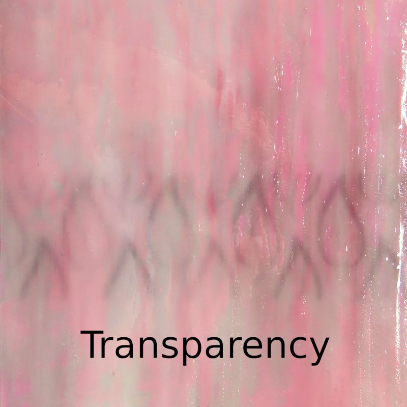 Glasplatte Ballettrosa Irisiert