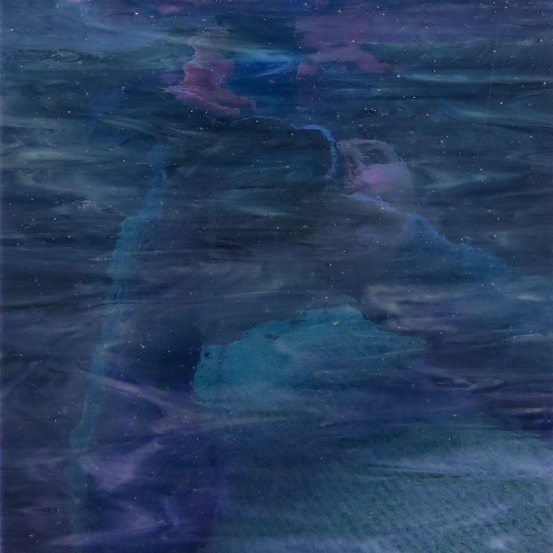 Glass Plate Midnight Pearl