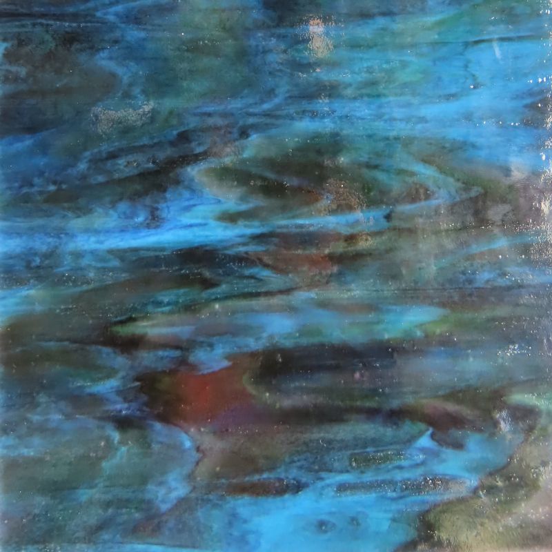 Glasplatte Indigo Regenbogen