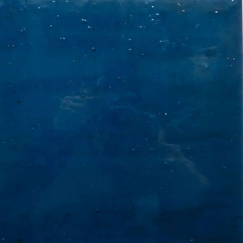 Glass Plate Steel Blue