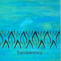 Glasplatte Blaugrün Irisiert