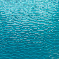 Glass Plate Turquoise Ripple